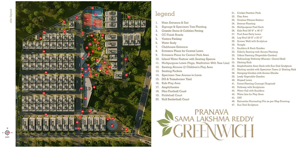 Pranava Greenwich Master Site Layout
