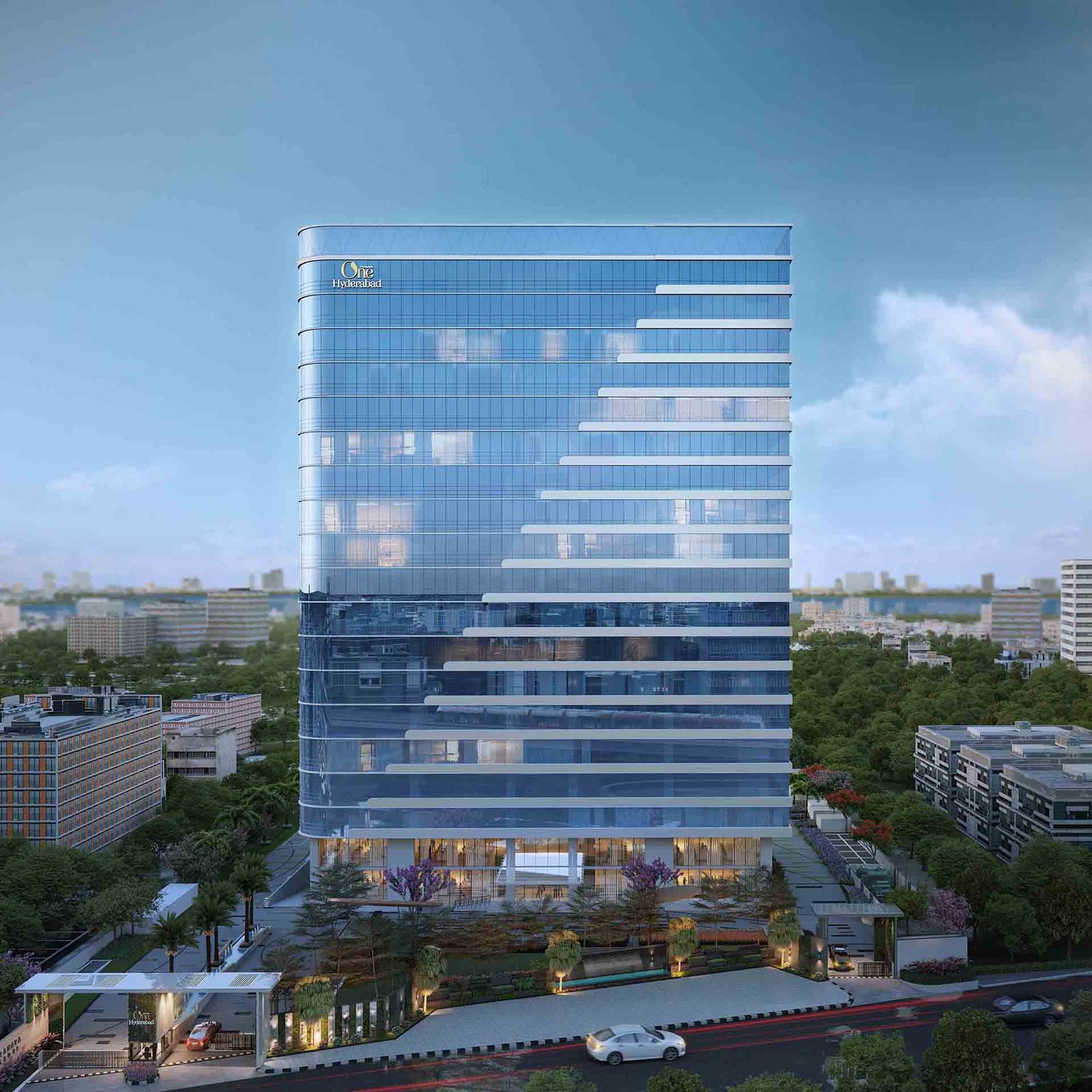 One Hyderabad Somajiguda Tallest Commercial Glass Tower