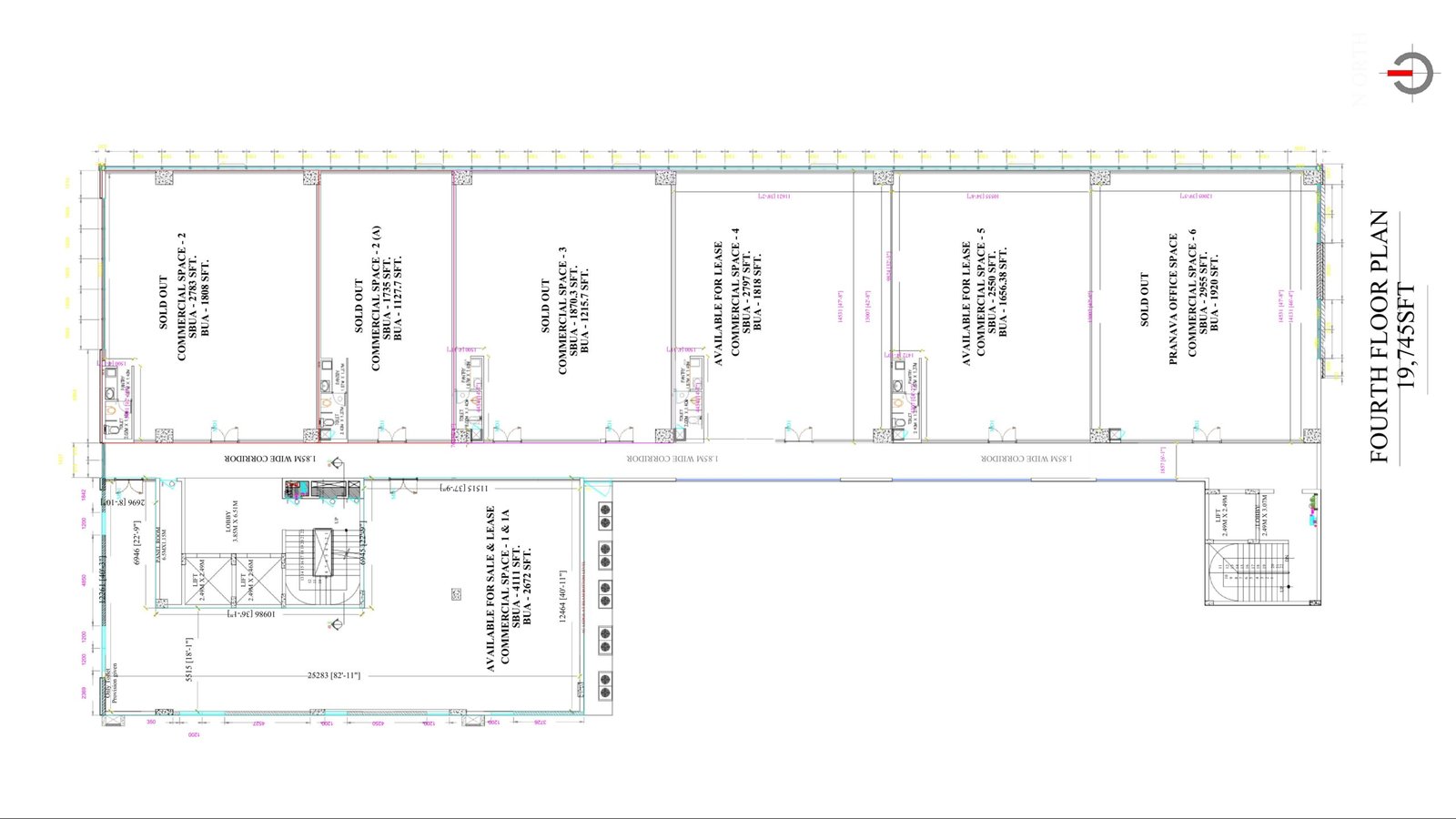 4th Floor Office Space Floor Plan Layout