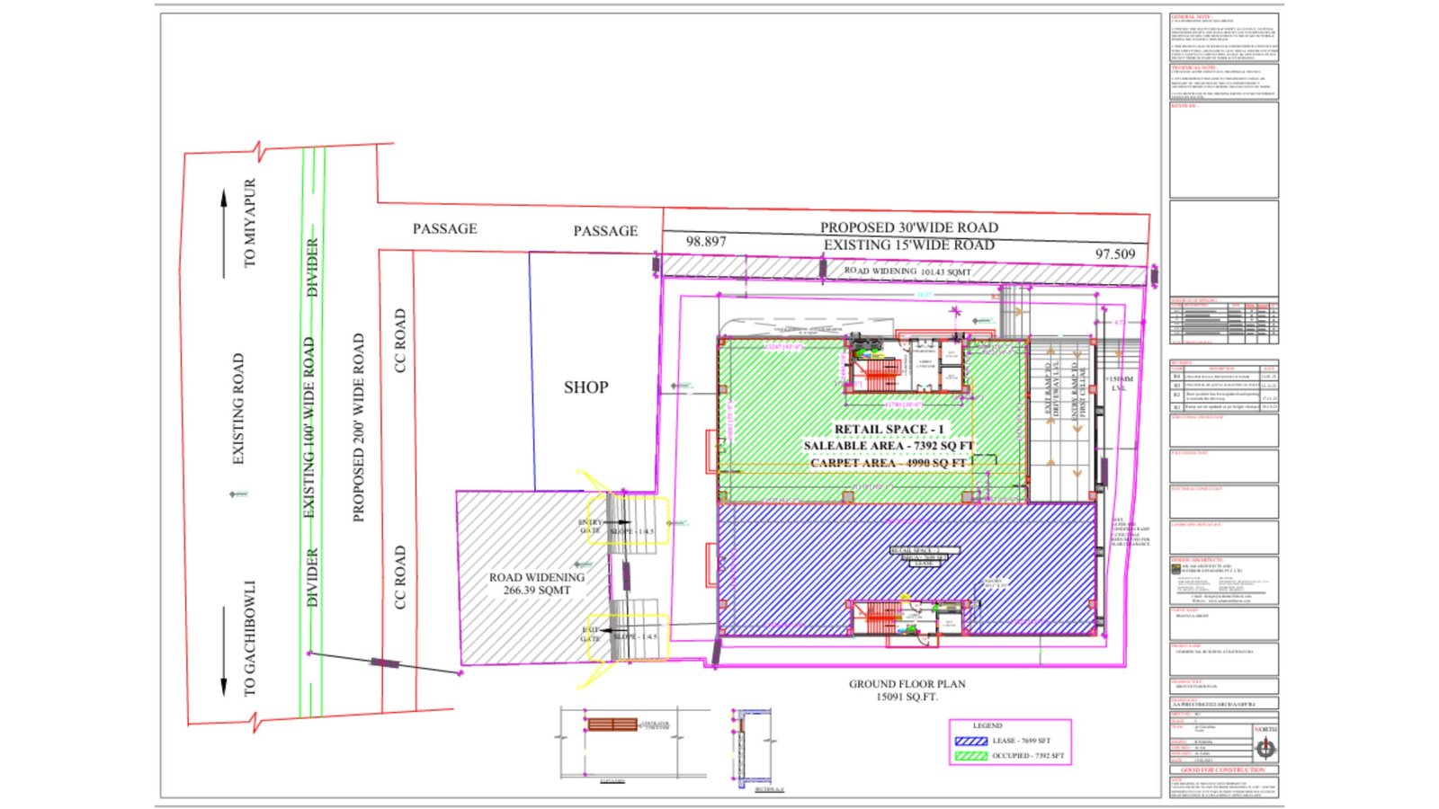 Business Square Ground Floor Retail Showroom Plan