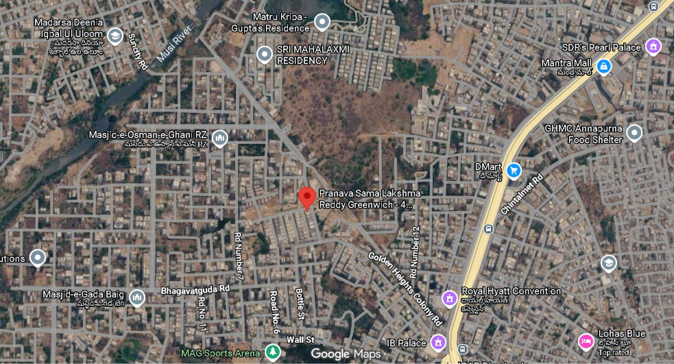 Pranava Greenwich Location Map