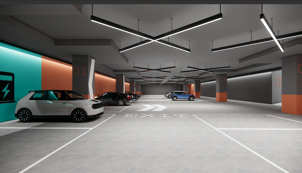Basement Parking and High-Speed Elevators